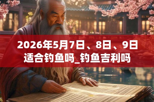 2026年5月7日、8日、9日适合钓鱼吗_钓鱼吉利吗
