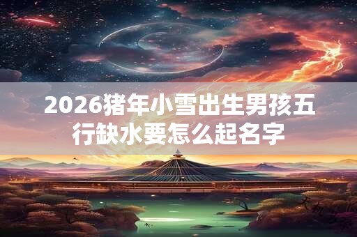 2026猪年小雪出生男孩五行缺水要怎么起名字