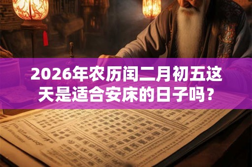 2026年农历闰二月初五这天是适合安床的日子吗？