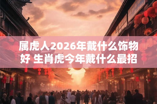 属虎人2026年戴什么饰物好 生肖虎今年戴什么最招财 属虎人2026年戴什么饰物好 生肖虎今年戴什么最招财