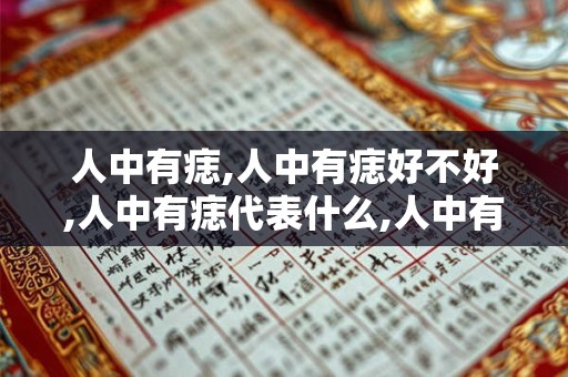 人中有痣,人中有痣好不好,人中有痣代表什么,人中有痣的女人好