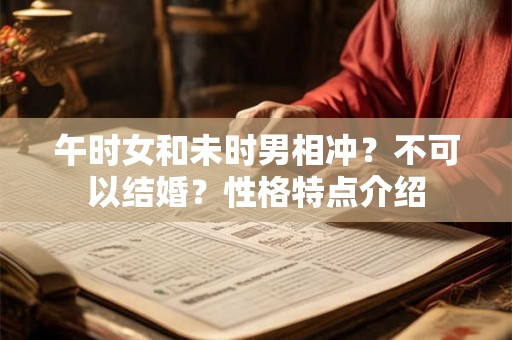 午时女和未时男相冲?不可以结婚?性格特点介绍 午时女和未时男相冲?不可以结婚?性格特点介绍