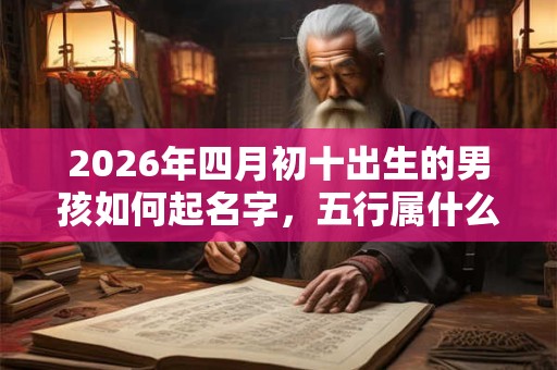2026年四月初十出生的男孩如何起名字，五行属什么