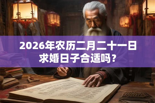 2026年农历二月二十一日求婚日子合适吗？