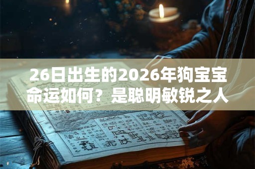 26日出生的2026年狗宝宝命运如何？是聪明敏锐之人？