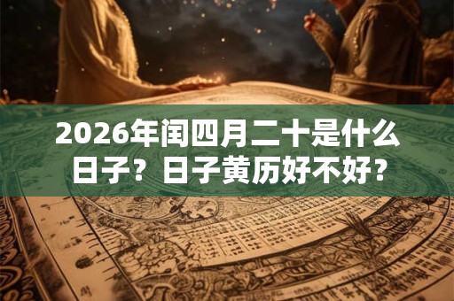 2026年闰四月二十是什么日子?日子黄历好不好? 2026年闰四月二十是什么日子?日子黄历好不好?