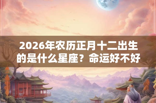 2026年农历正月十二出生的是什么星座？命运好不好