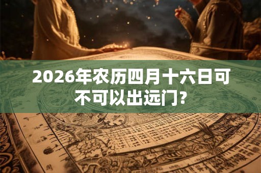 2026年农历四月十六日可不可以出远门？