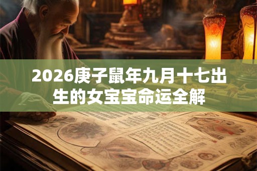 2026庚子鼠年九月十七出生的女宝宝命运全解 2026庚子鼠年九月十七出生的女宝宝命运全解