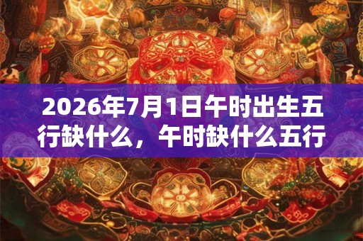 2026年7月1日午时出生五行缺什么，午时缺什么五行