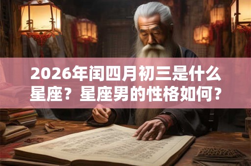 2026年闰四月初三是什么星座？星座男的性格如何？