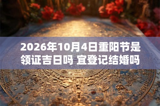 2026年10月4日重阳节是领证吉日吗 宜登记结婚吗