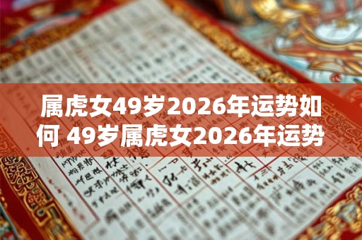 属虎女49岁2026年运势如何 49岁属虎女2026年运势 属虎女49岁2026年运势如何 49岁属虎女2026年运势