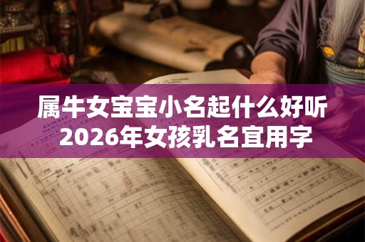 属牛女宝宝小名起什么好听 2026年女孩乳名宜用字