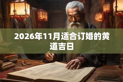 2026年11月适合订婚的黄道吉日