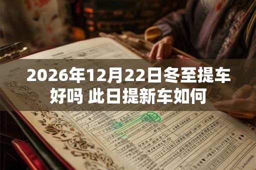 2026年12月22日冬至提车好吗 此日提新车如何 2026年12月22日冬至提车好吗 此日提新车如何