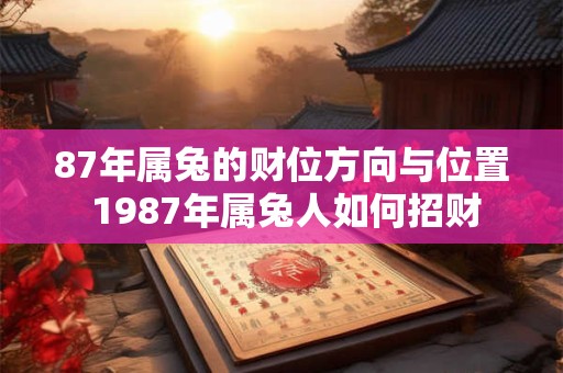 87年属兔的财位方向与位置 1987年属兔人如何招财