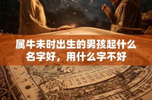 属牛未时出生的男孩起什么名字好，用什么字不好