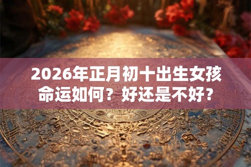 2026年正月初十出生女孩命运如何？好还是不好？