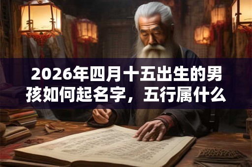 2026年四月十五出生的男孩如何起名字,五行属什么 2026年四月十五出生的男孩如何起名字,五行属什么