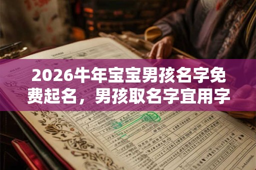 2026牛年宝宝男孩名字免费起名，男孩取名字宜用字推荐