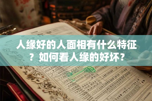 人缘好的人面相有什么特征?如何看人缘的好坏? 人缘好的人面相有什么特征?如何看人缘的好坏?