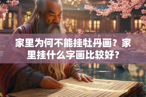 家里为何不能挂牡丹画？家里挂什么字画比较好？