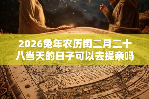 2026兔年农历闰二月二十八当天的日子可以去提亲吗？
