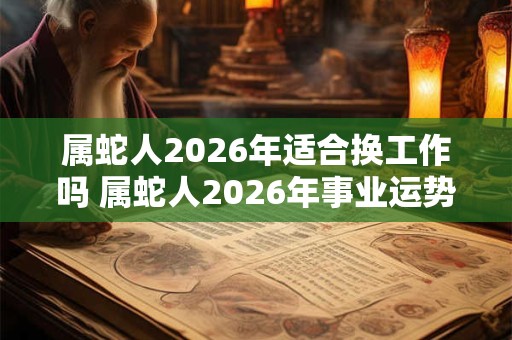 属蛇人2026年适合换工作吗 属蛇人2026年事业运势如何