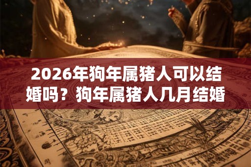 2026年狗年属猪人可以结婚吗？狗年属猪人几月结婚好？