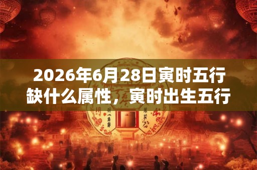 2026年6月28日寅时五行缺什么属性,寅时出生五行缺什么 2026年6月28日寅时五行缺什么属性,寅时出生五行缺什么