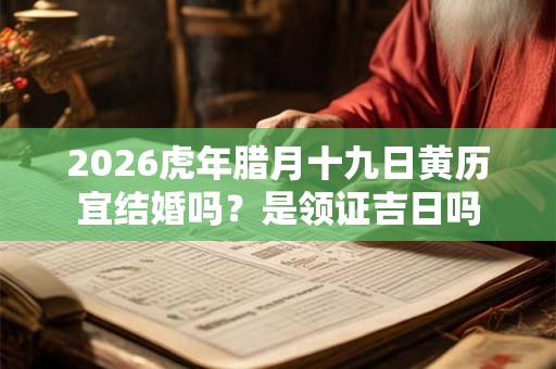 2026虎年腊月十九日黄历宜结婚吗？是领证吉日吗