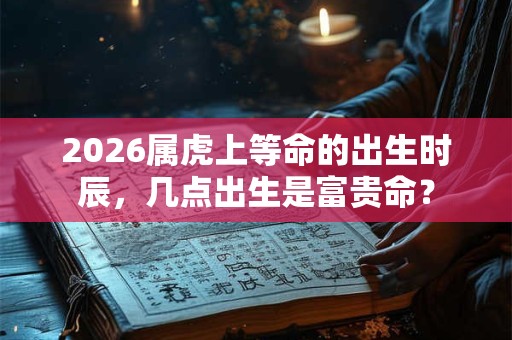 2026属虎上等命的出生时辰，几点出生是富贵命？