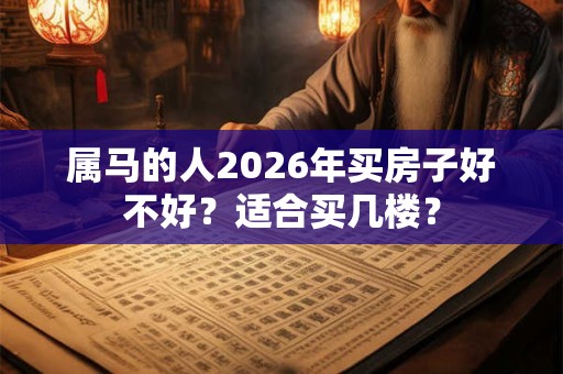 属马的人2026年买房子好不好？适合买几楼？