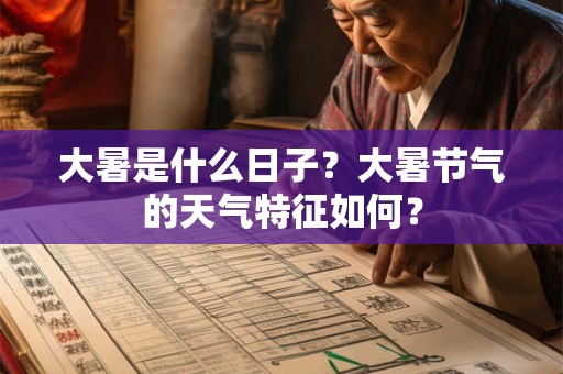 大暑是什么日子？大暑节气的天气特征如何？