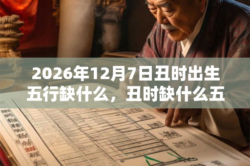 2026年12月7日丑时出生五行缺什么，丑时缺什么五行