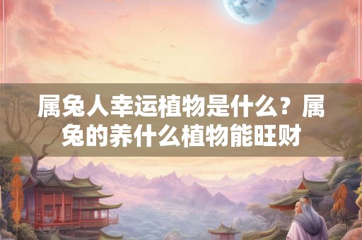 属兔人幸运植物是什么?属兔的养什么植物能旺财 属兔人幸运植物是什么?属兔的养什么植物能旺财