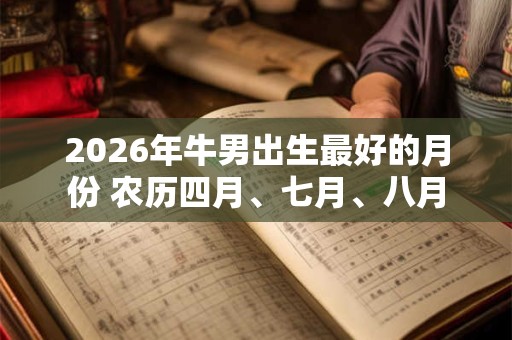 2026年牛男出生最好的月份 农历四月、七月、八月