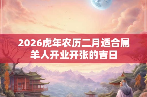 2026虎年农历二月适合属羊人开业开张的吉日