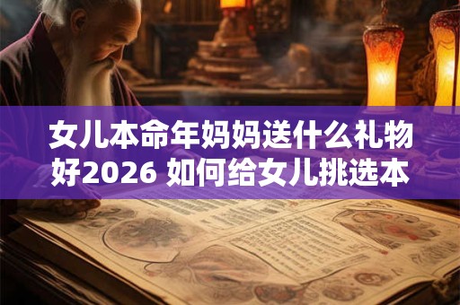 女儿本命年妈妈送什么礼物好2026 如何给女儿挑选本命年礼物