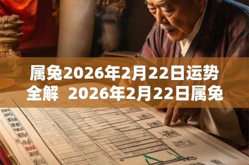 属兔2026年2月22日运势全解  2026年2月22日属兔今日运势