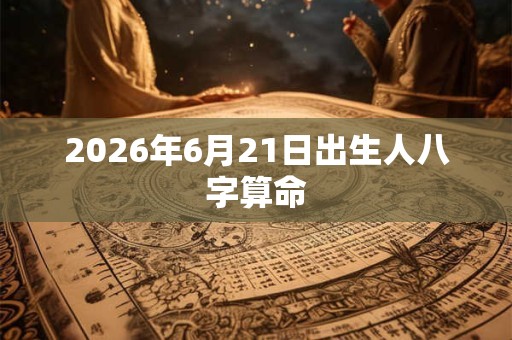 2026年6月21日出生人八字算命