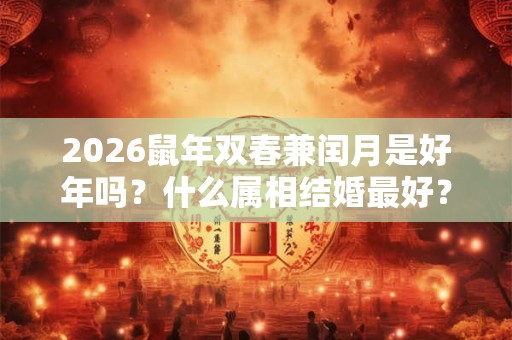 2026鼠年双春兼闰月是好年吗？什么属相结婚最好？