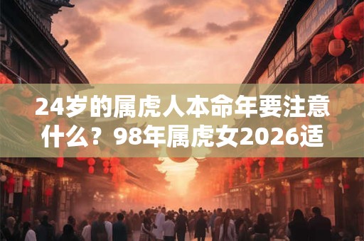24岁的属虎人本命年要注意什么？98年属虎女2026适合佩戴什么？