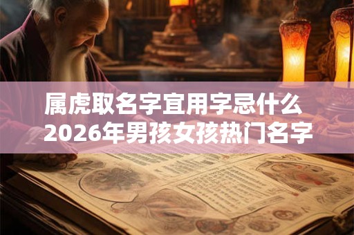 属虎取名字宜用字忌什么 2026年男孩女孩热门名字好听