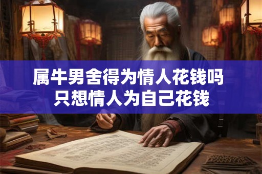 属牛男舍得为情人花钱吗 只想情人为自己花钱