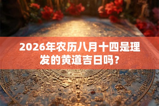 2026年农历八月十四是理发的黄道吉日吗？