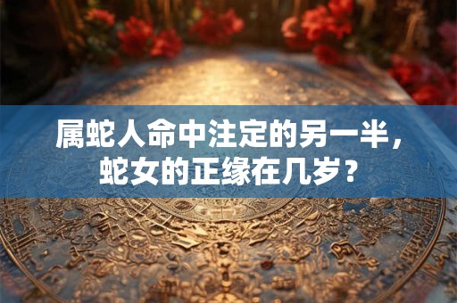 属蛇人命中注定的另一半，蛇女的正缘在几岁？