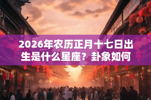 2026年农历正月十七日出生是什么星座？卦象如何