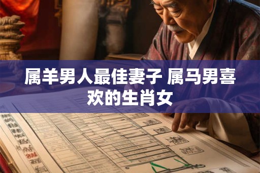 属羊男人最佳妻子 属马男喜欢的生肖女